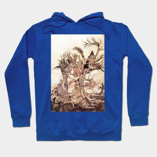 The Witches Meeting - Arthur Rackham Hoodie by forgottenbeauty